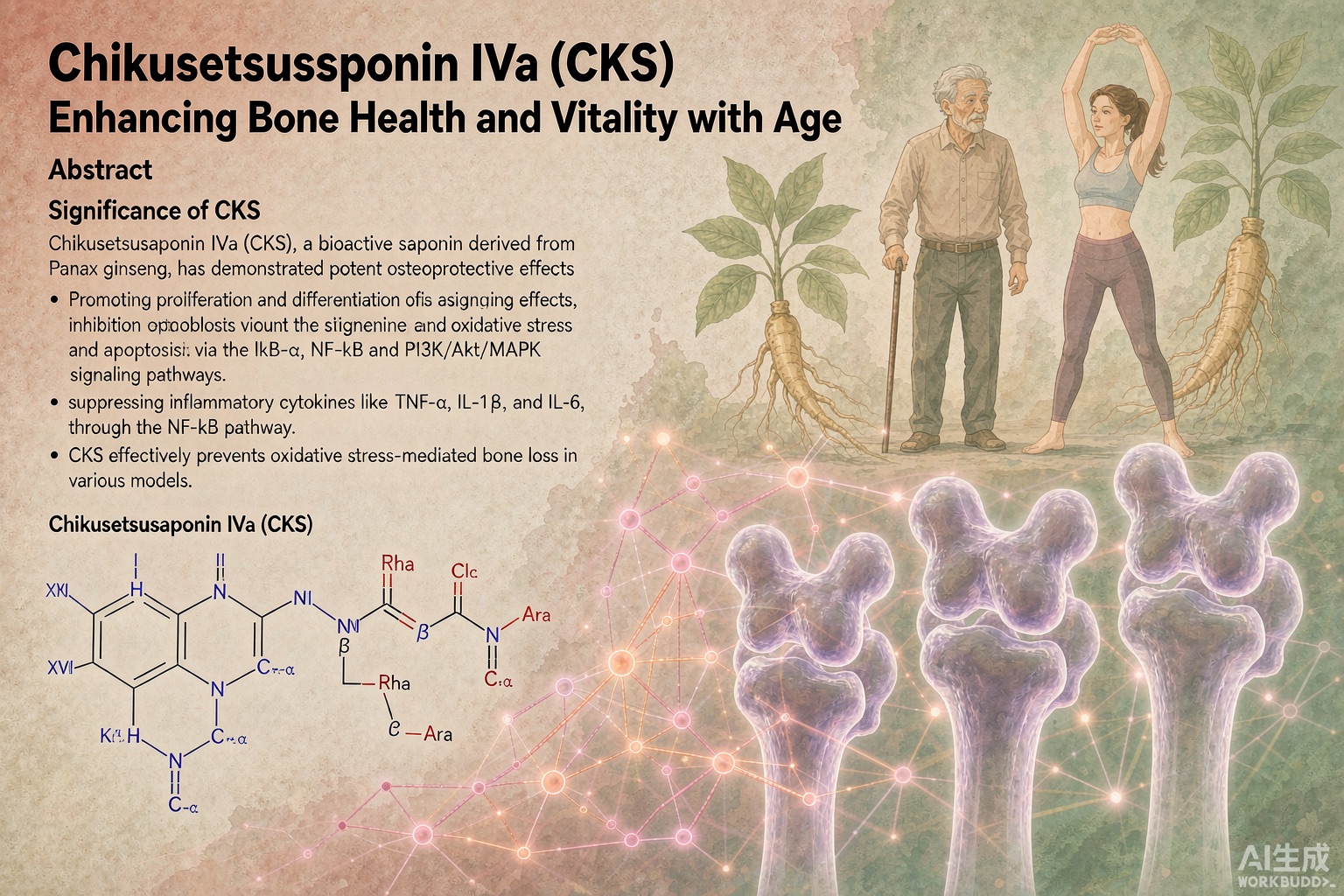 chikusetsusaponin iva bone health aging