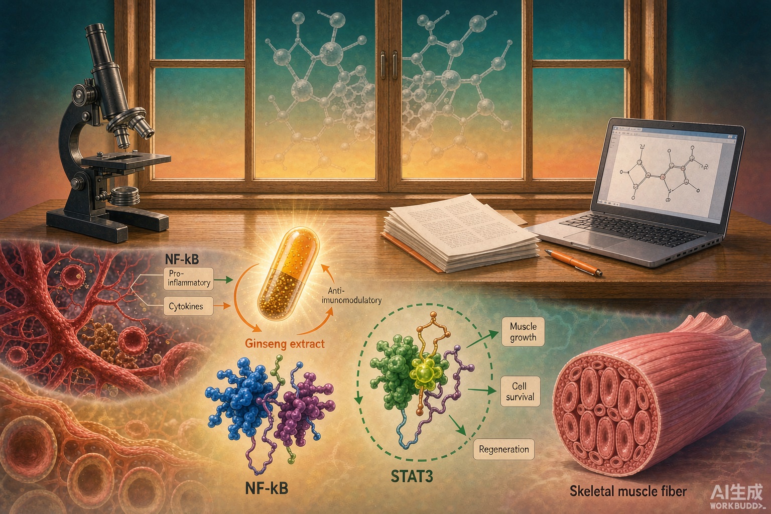 ginseng cancer cachexia muscle study
