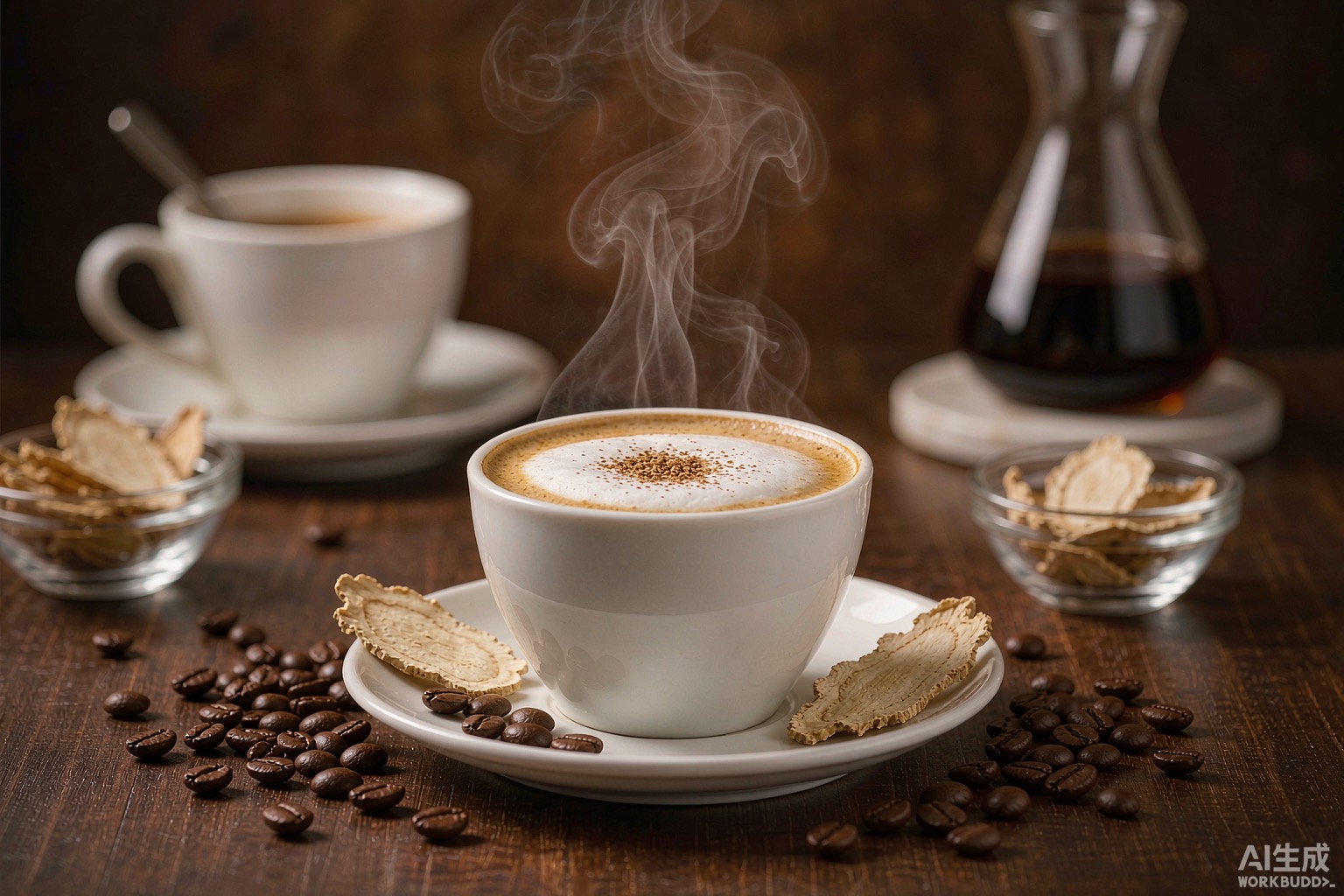 ginseng coffee blend private label, functional coffee private label, ginseng instant coffee OEM