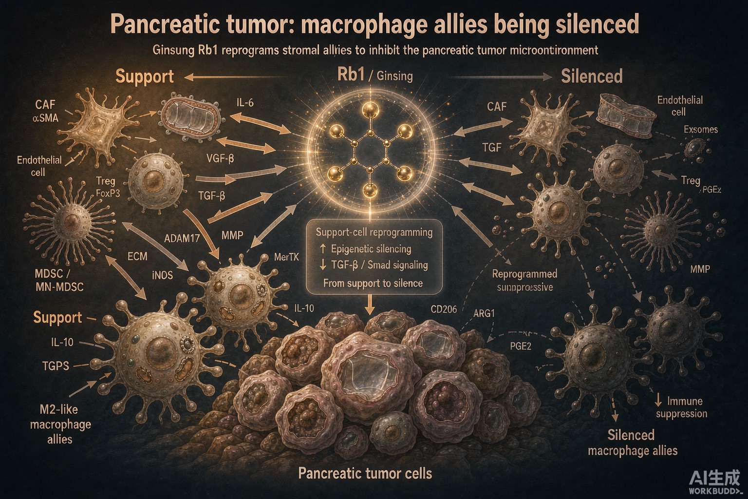 ginseng rb1 pancreatic tumor macrophages