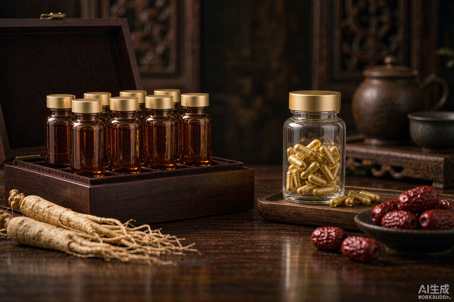 ginseng tonic vs capsules, ginseng retail formats, ginseng drink wholesale