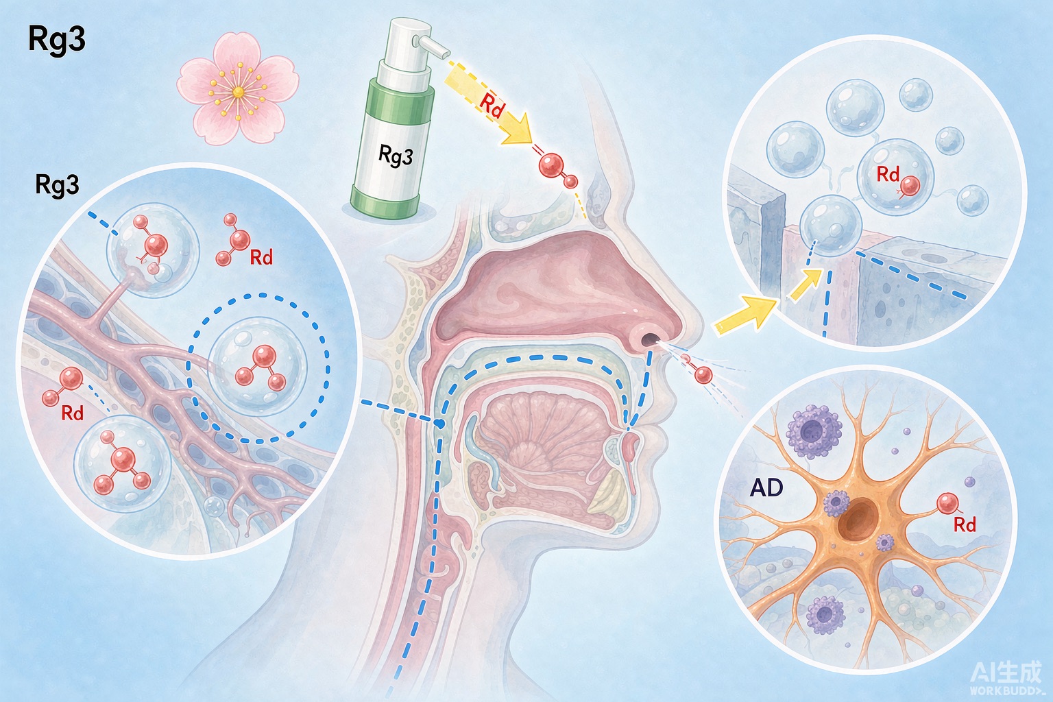 rg3 vesicle nasal brain delivery
